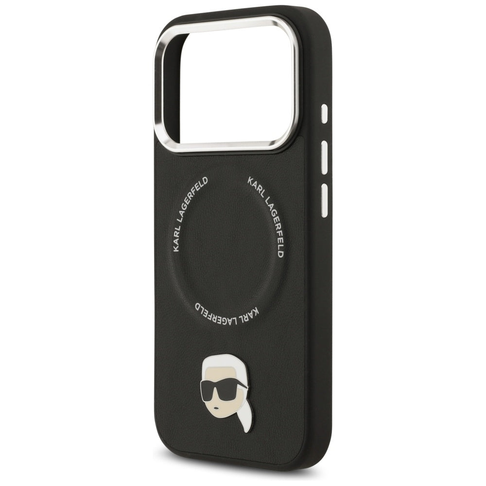 Karl Lagerfeld Karl Pin MagSafe Case for iPhone 17 Pro Max - Black_5