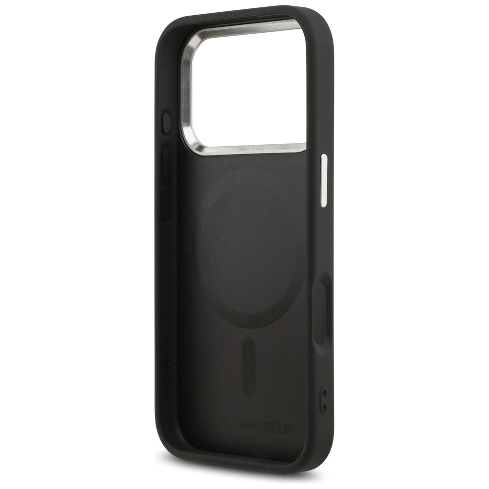 Karl Lagerfeld Karl Pin MagSafe Case for iPhone 17 Pro Max - Black_6