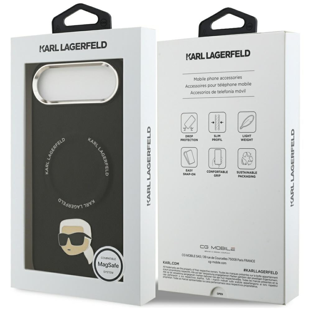 Karl Lagerfeld Karl Pin MagSafe Case for iPhone Air - Black_7