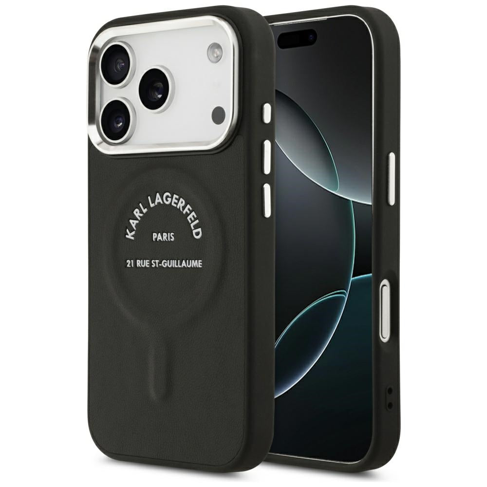 Karl Lagerfeld Karl RSG Logo MagSafe Case for iPhone 17 Pro - Black_0