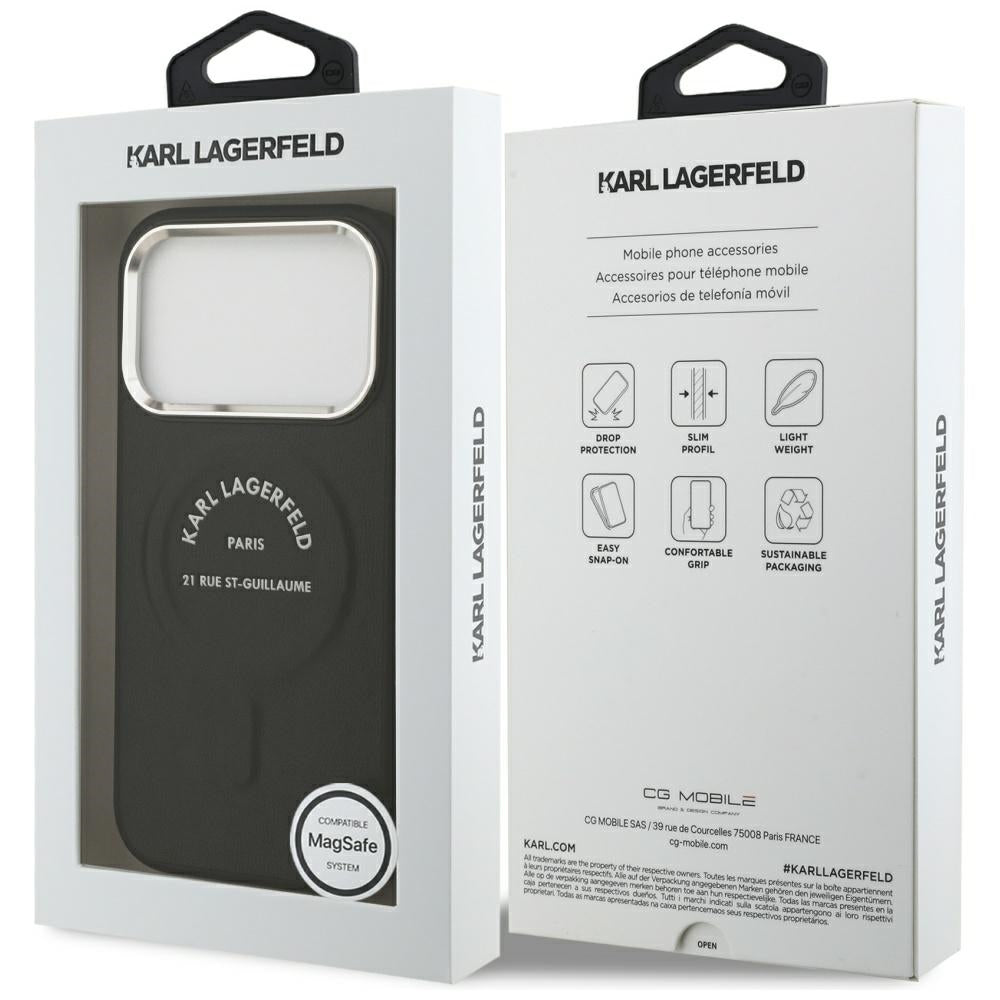Karl Lagerfeld Karl RSG Logo MagSafe Case for iPhone 17 Pro - Black_7