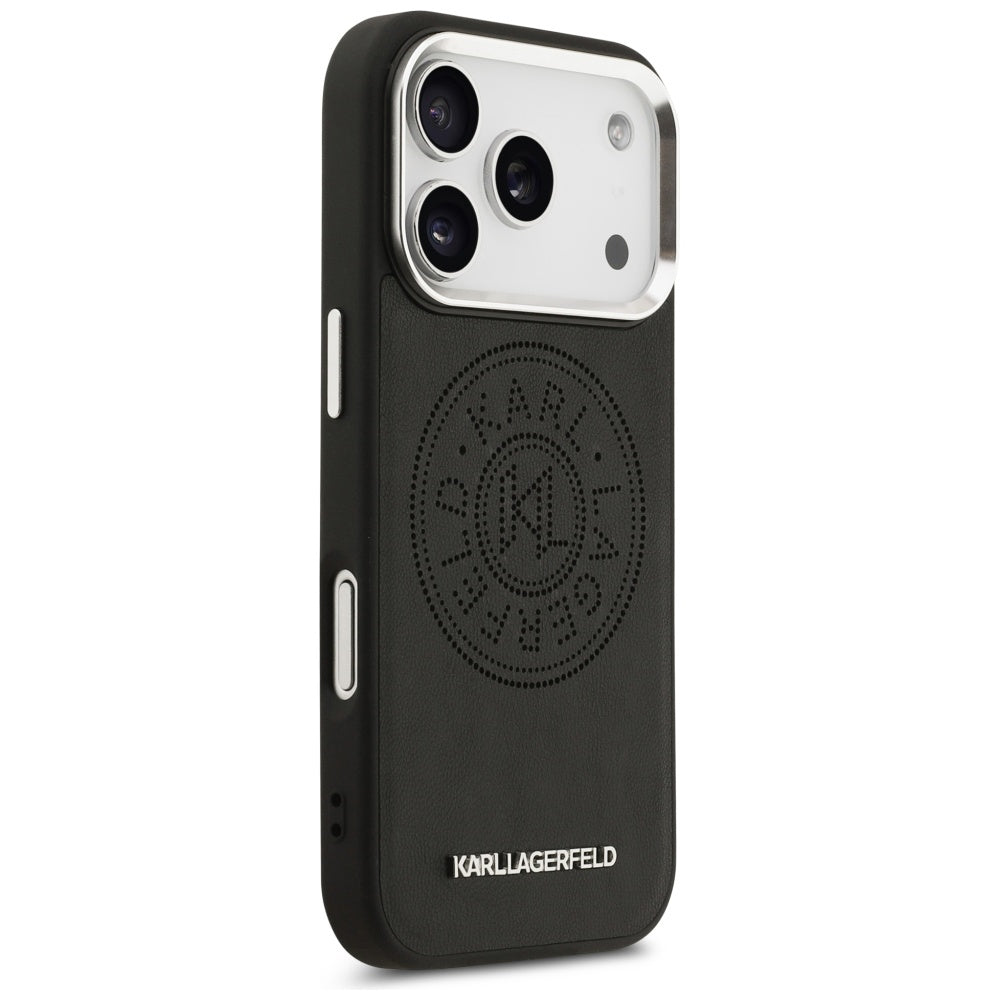 Karl Lagerfeld Point & Metal Logo MagSafe Case for iPhone 17 Pro - Black_3