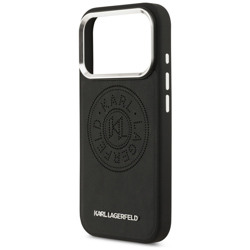 Karl Lagerfeld Point & Metal Logo MagSafe Case for iPhone 17 Pro - Black_5