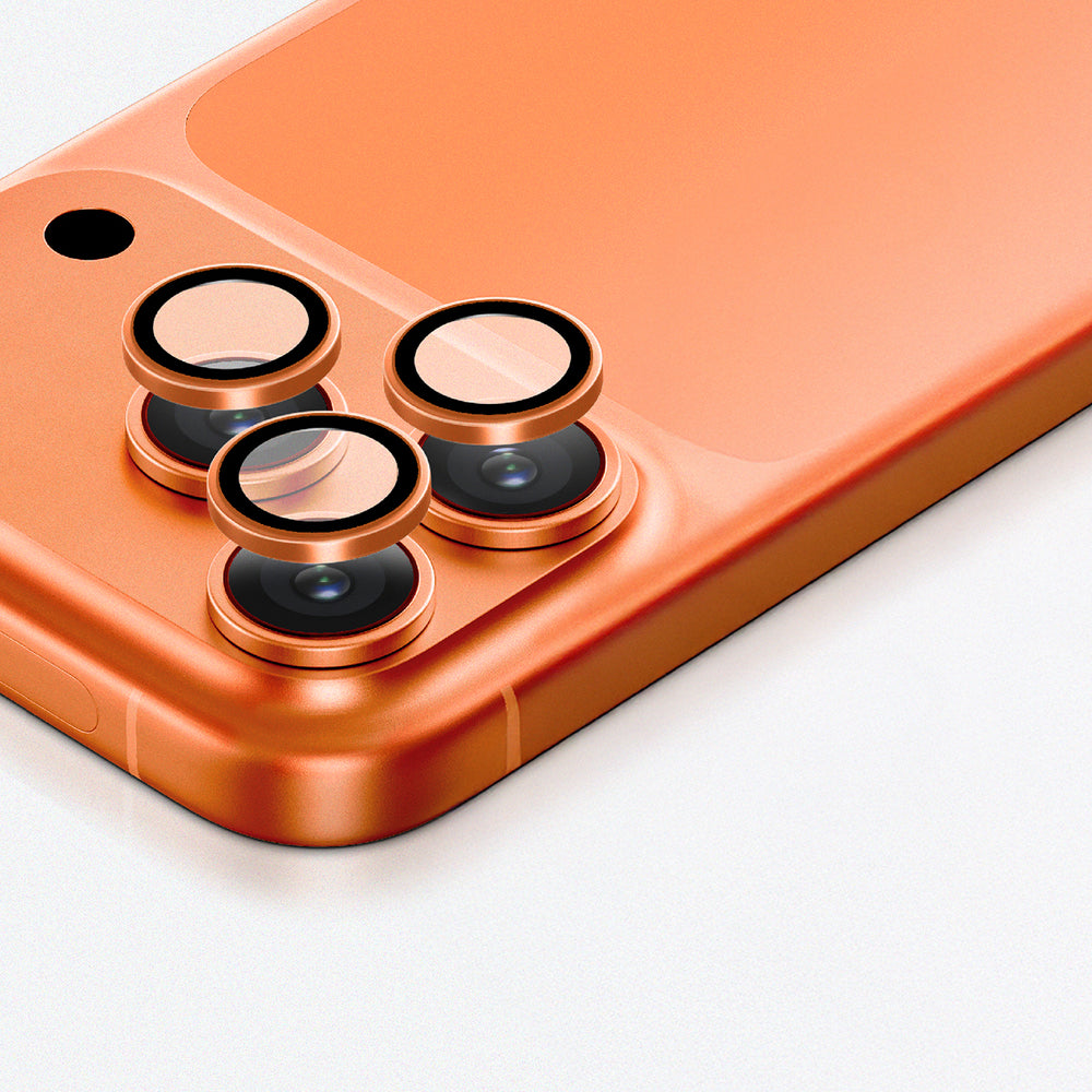 AmazingThing Camera Glass Protector for iPhone 17 Pro / Pro Max - with Orange Frame_5