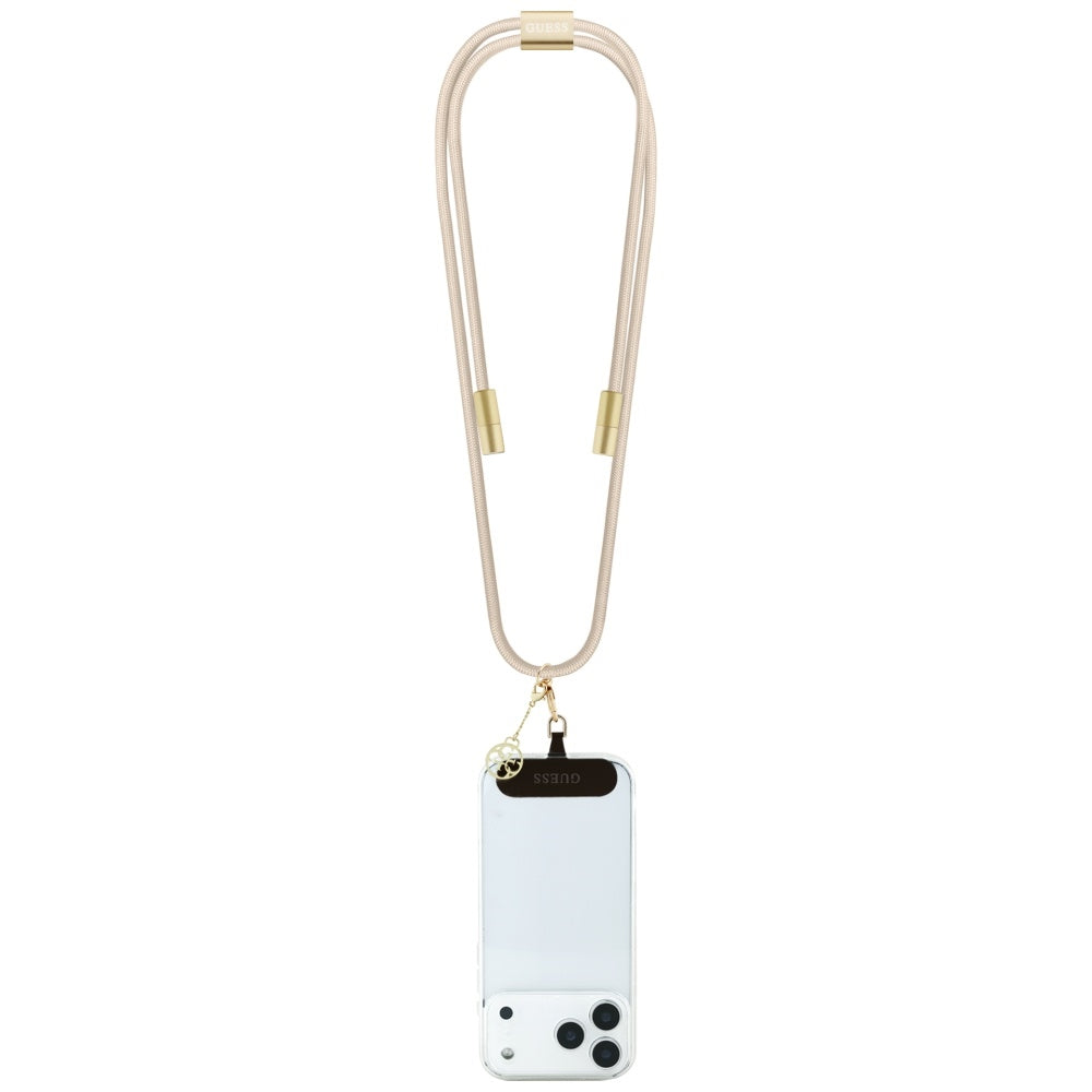 Guess CBDY 4G Charm USB-C / USB-C Cable 150cm - Beige_1
