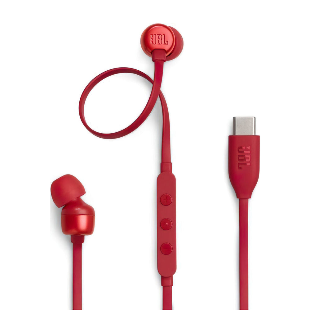 JBL Tune 310C In-Ear USB-C Headphones Red_3