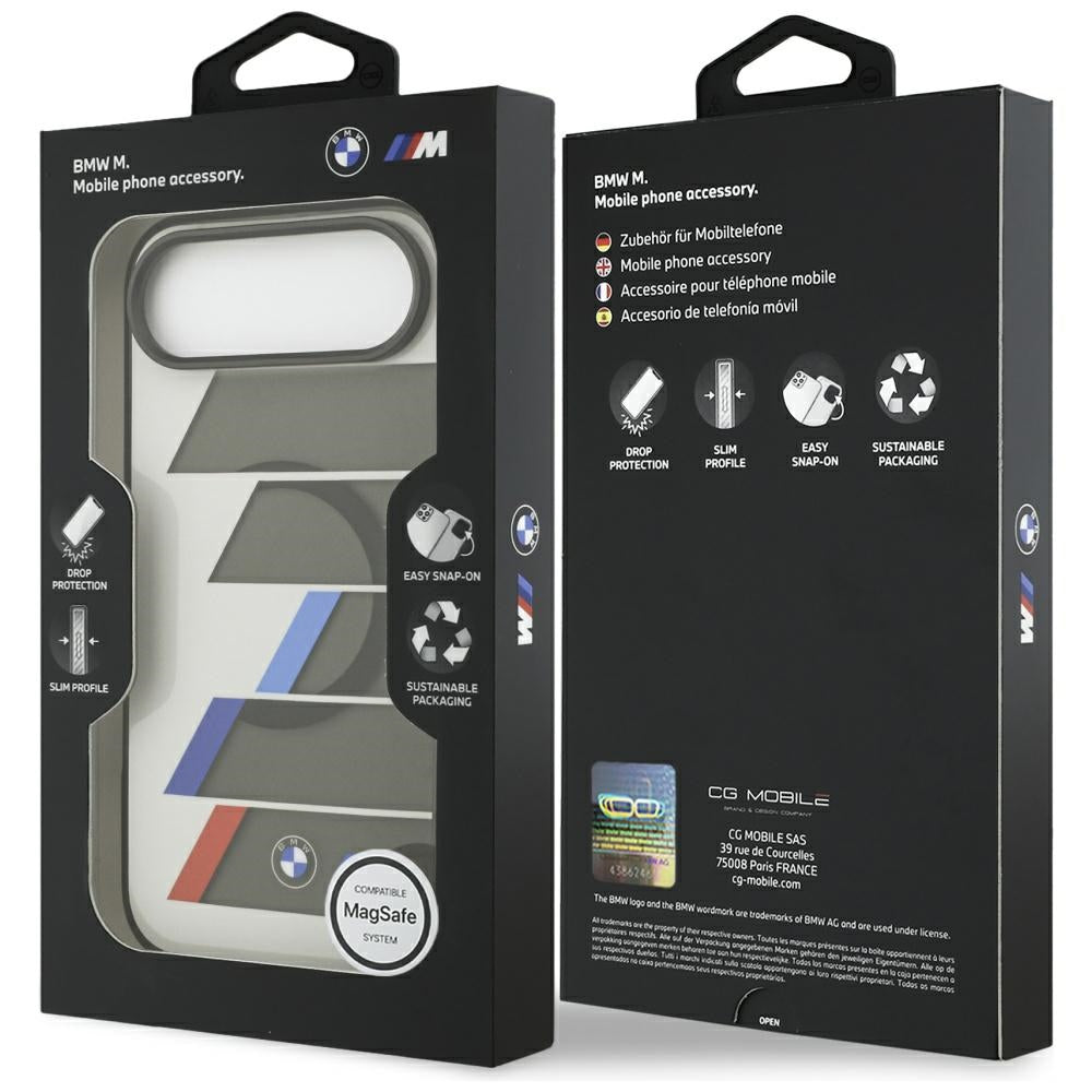 BMW M IML Metal Buttons Tricolor Lines MagSafe Case for iPhone Air - Gray_7