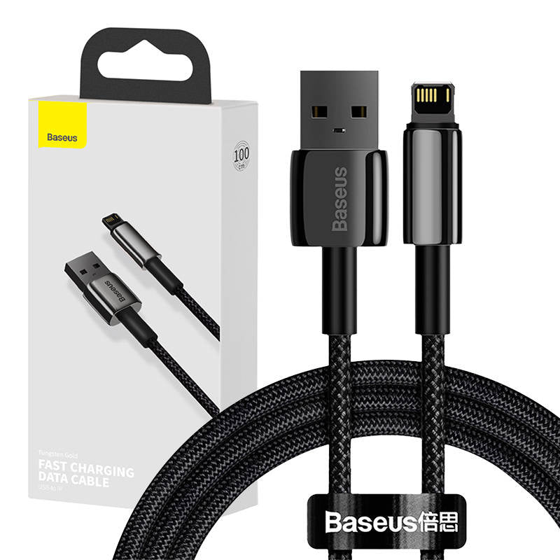 Baseus Tungsten USB - Lightning cable 2.4 A 1 m black (CALWJ-01)_1