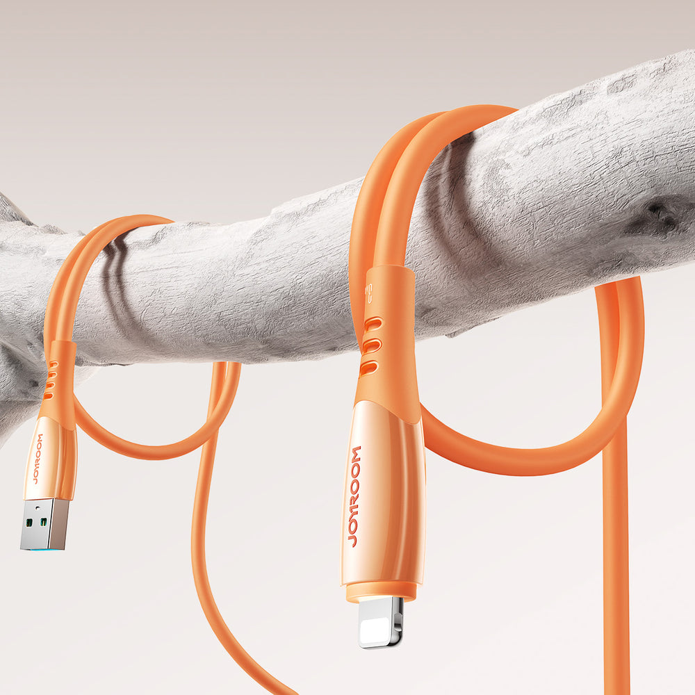 Joyroom S-A59 Vibrant Series 3A USB-A - Lightning cable 1.2m - orange_10
