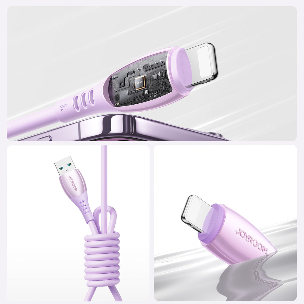 Joyroom S-A59 Vibrant Series 3A USB-A - Lightning cable 1.2m - purple_11