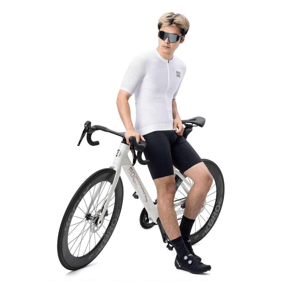 Rockbros 15200025 Short Sleeve Cycling Jersey Size XXL - White_4