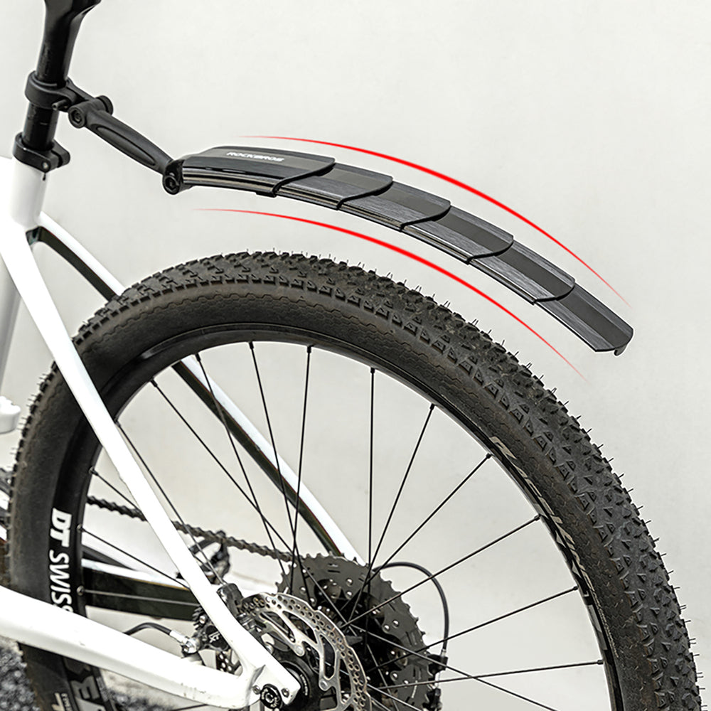 Rockbros FK-810 Folding Telescopic Bicycle Fender Set - Black_9
