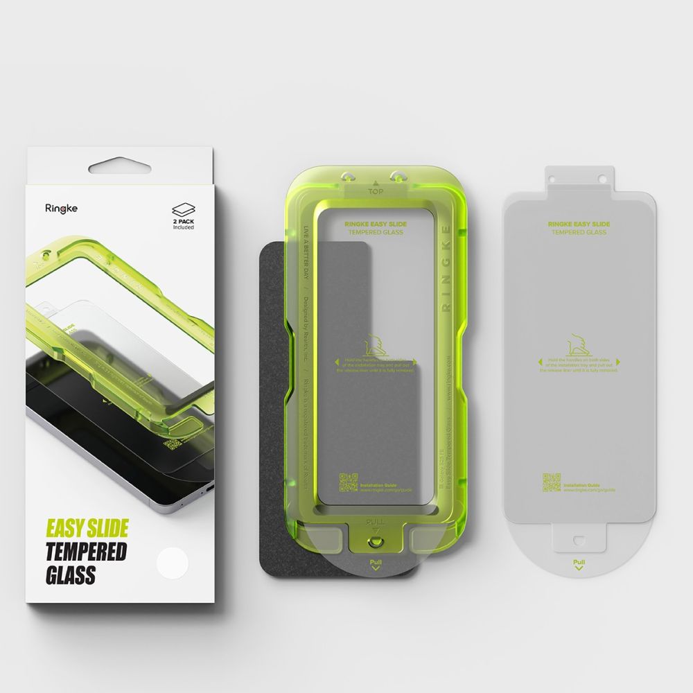 Ringke Easy Slide Tempered Glass 2-Pack for Samsung Galaxy S25 FE_6