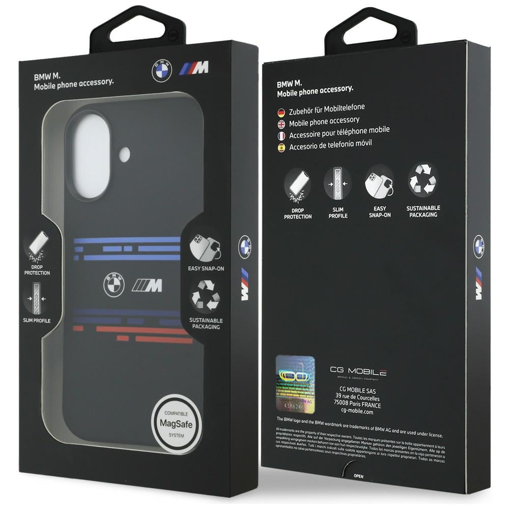 BMW M Silicon Horizontal Line MagSafe Case for iPhone 17 - Black_7