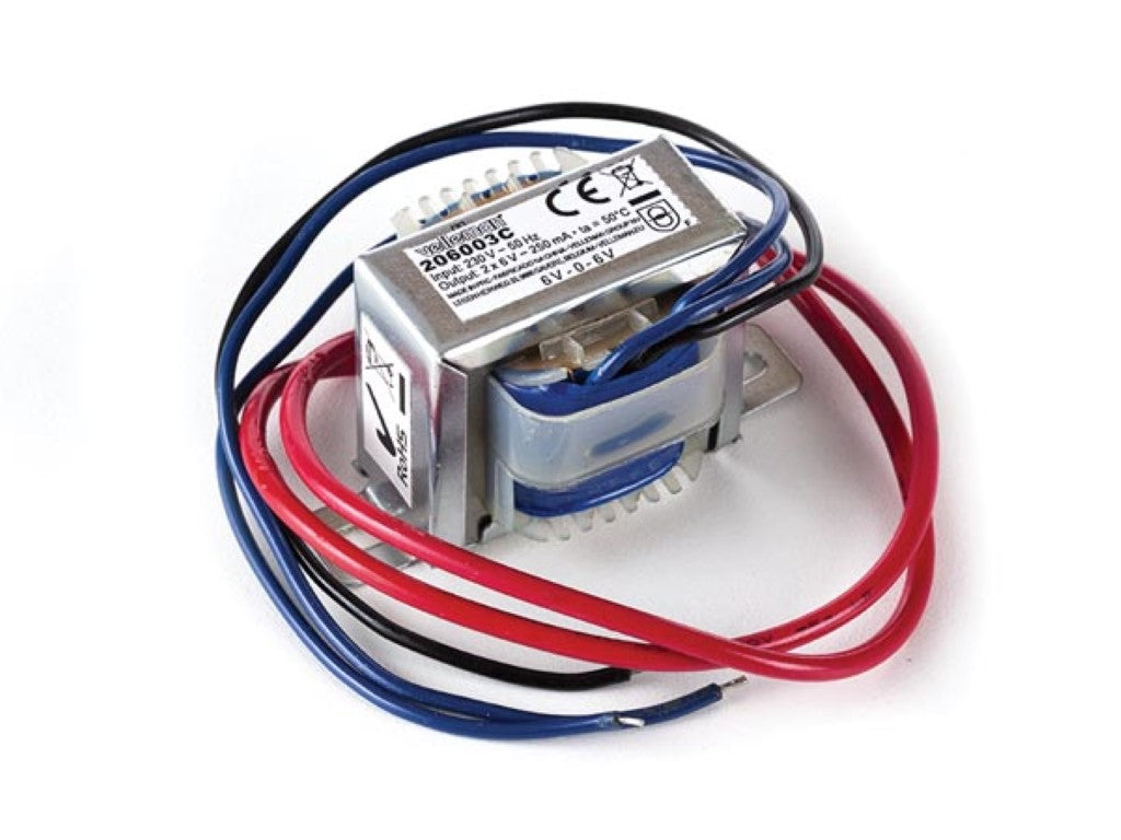 TRANSFORMADOR DE QUADRO ABERTO 3 VA 2 x 6 V~ 250 mA máx._0