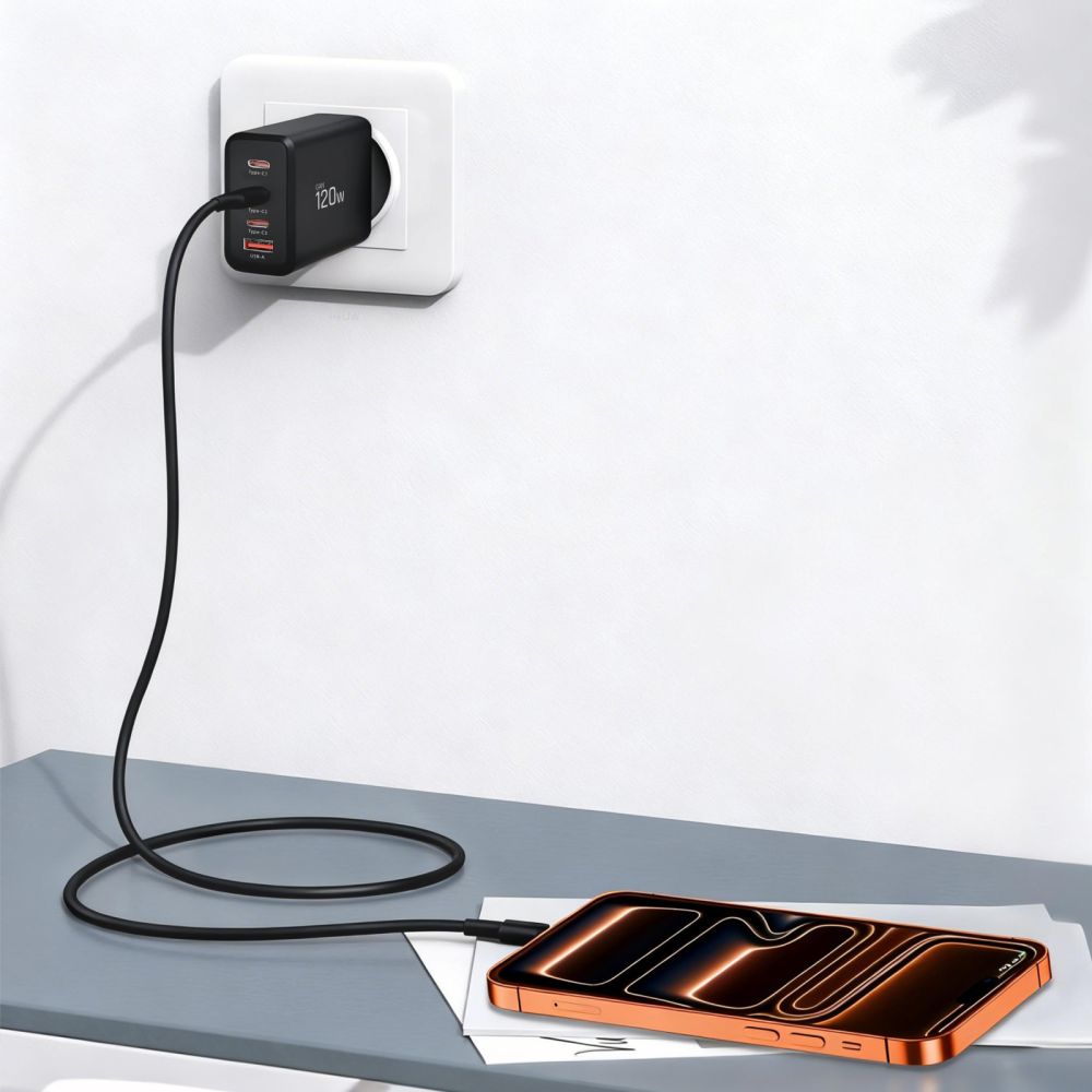 Tech-Protect NC120W-GAN 4-Port 120W Wall Charger - Black_7