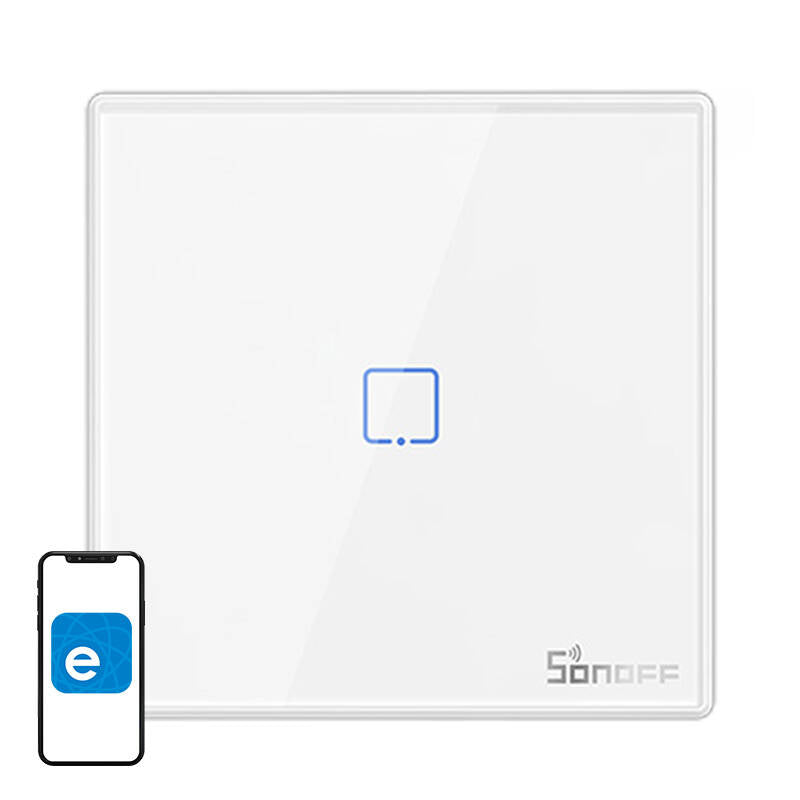 Smart Wireless Wall Switch Sonoff T2EU1C-RF 433MHz (1-channel)_0