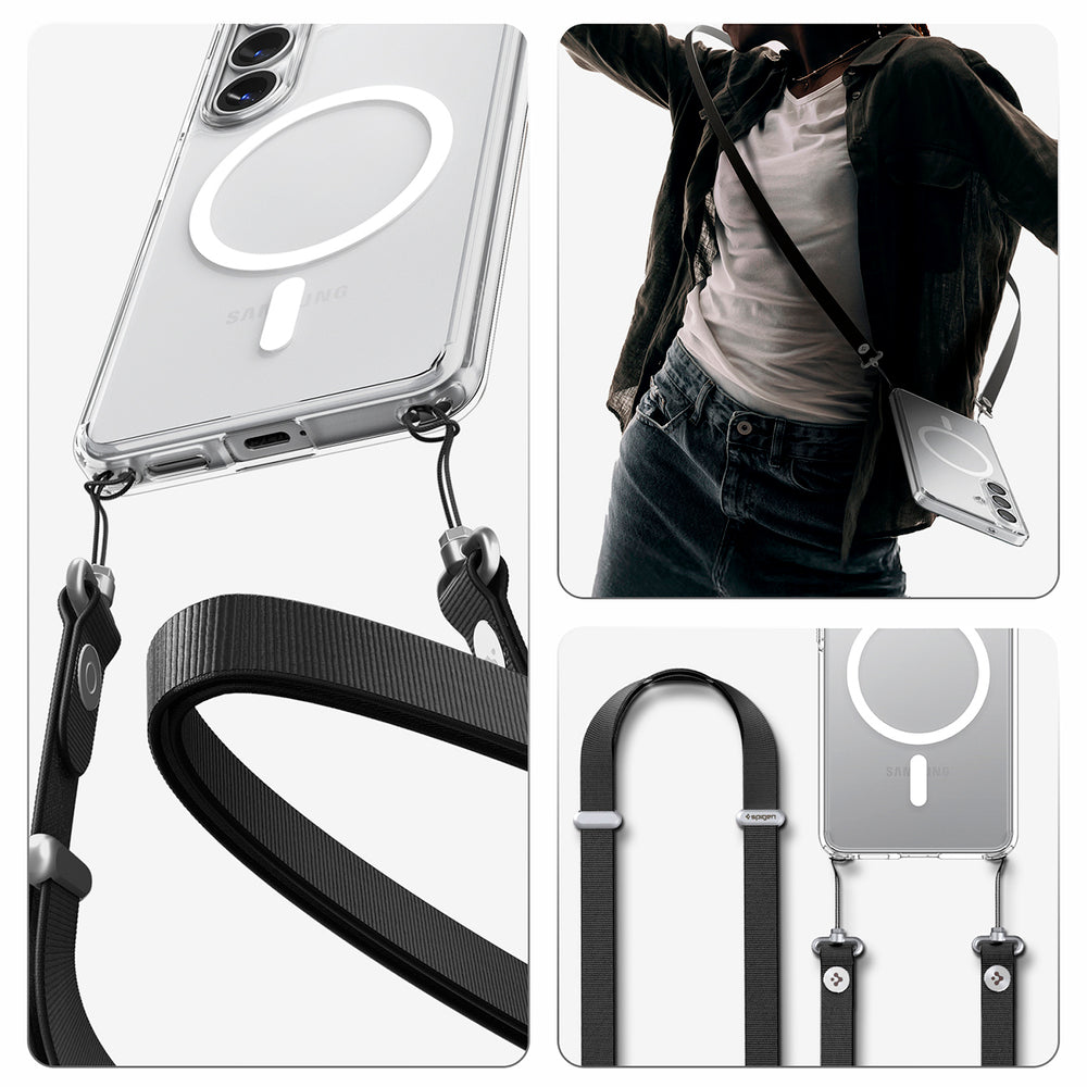 Hard Case Spigen Ultra Hybrid with MagSafe for Samsung Galaxy S26 Plus S947, Clear White ACS10709_20