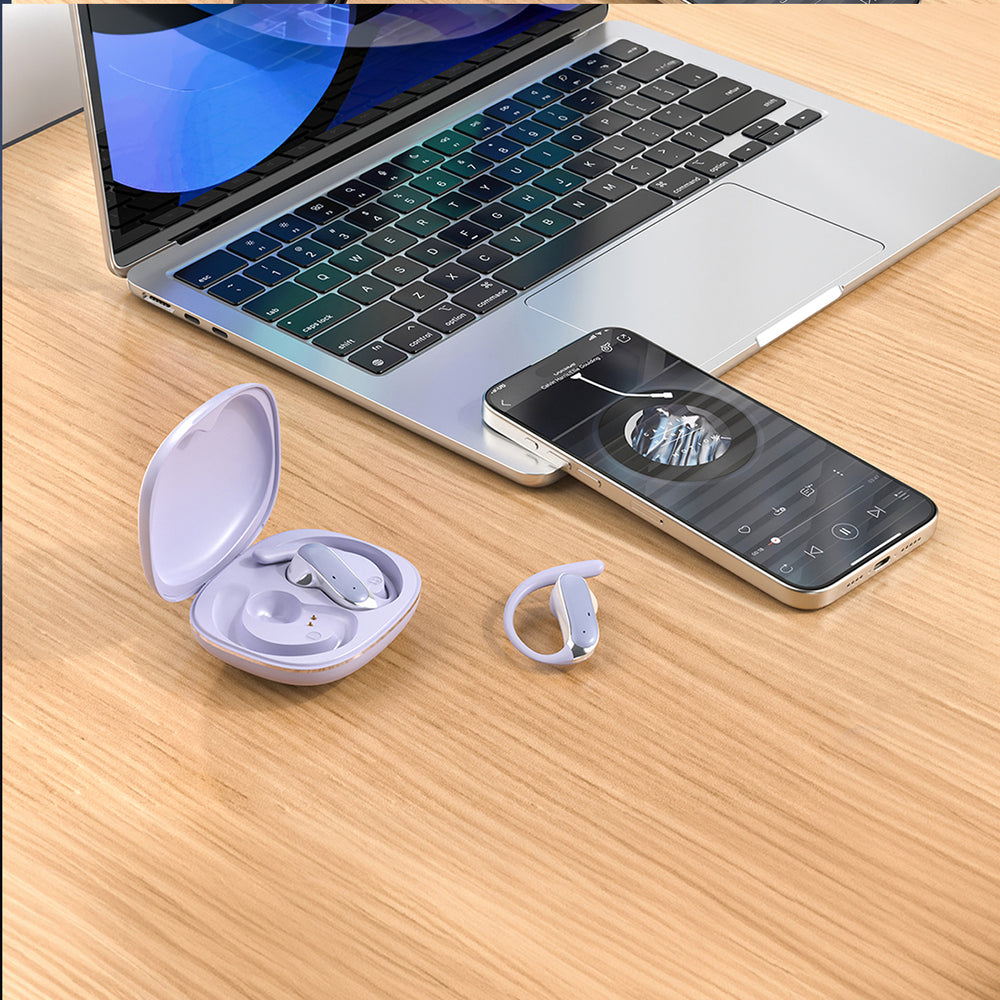 Dudao U17Z Bluetooth 5.3 OWS Headphones with Ear Hooks - Purple_3