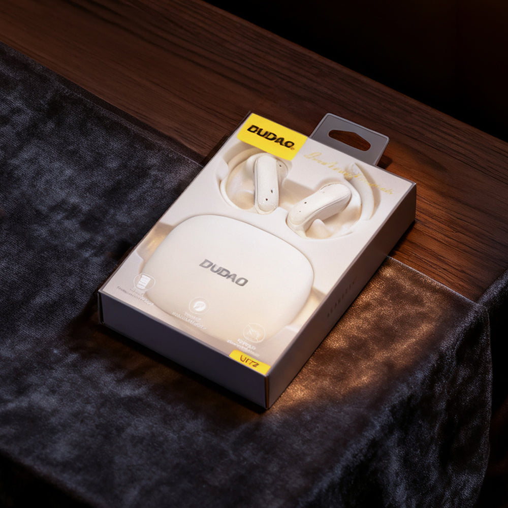 Dudao U17Z Bluetooth 5.3 OWS Headphones with Ear Hooks - White_3