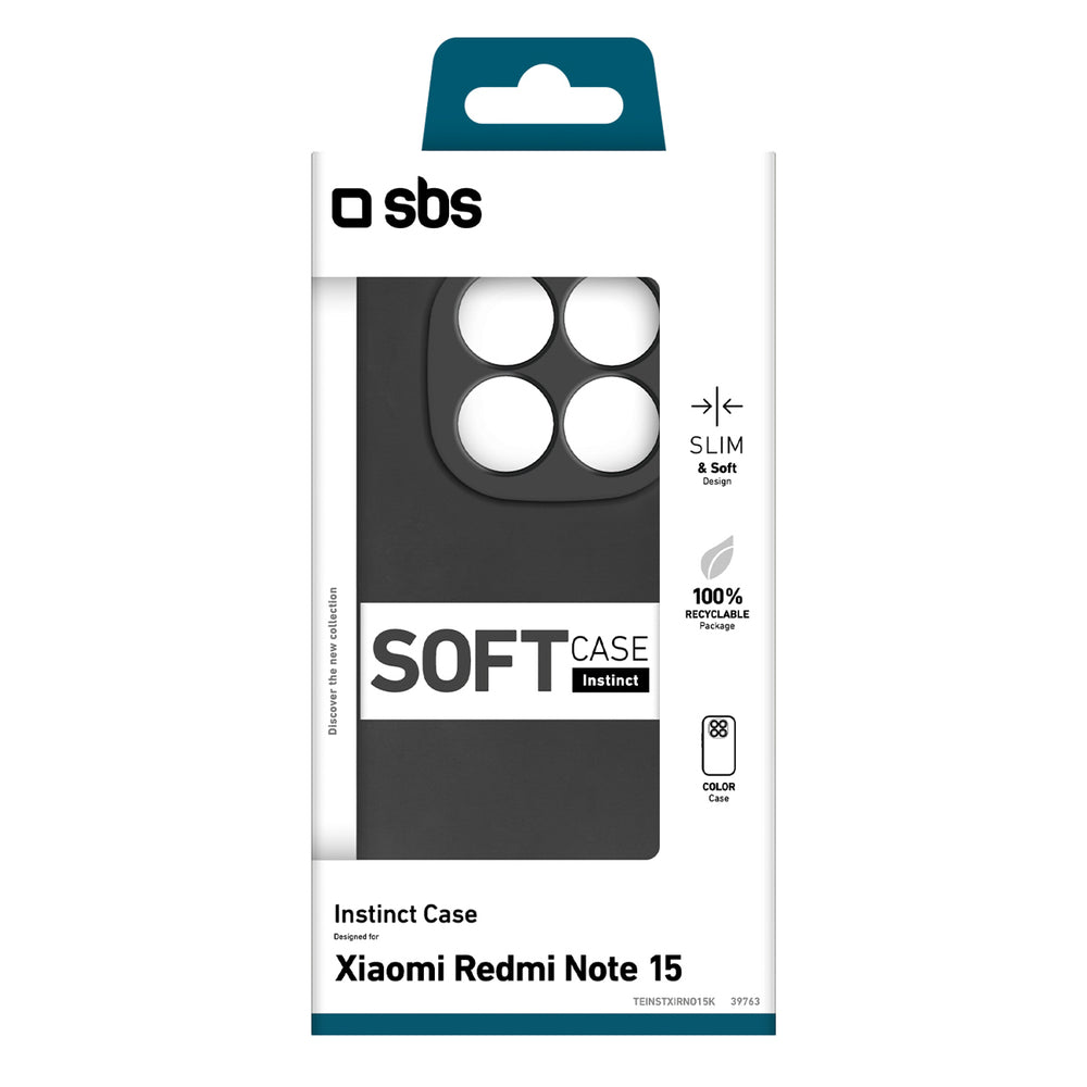 SBS Instinct Case for Xiaomi Redmi Note 15 - Black_1