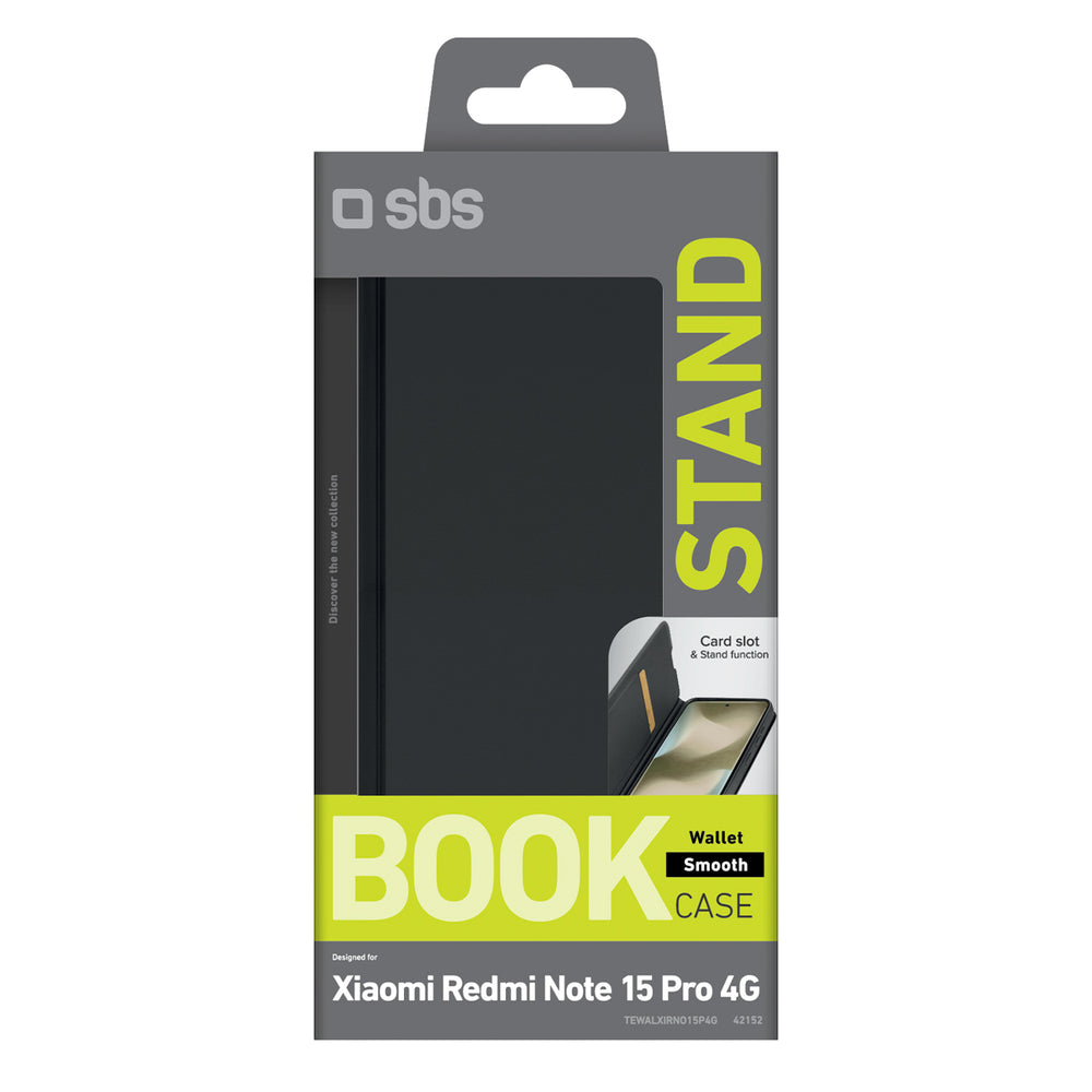 Wallet smooth for Xiaomi Redmi Note 15 Pro 4G, black_1