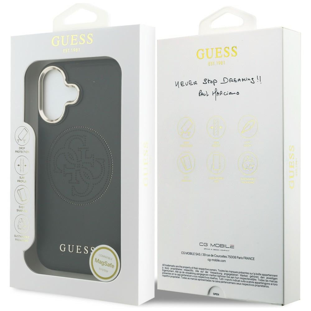 Guess Perforated 4G MagSafe case for iPhone 17 - black_7