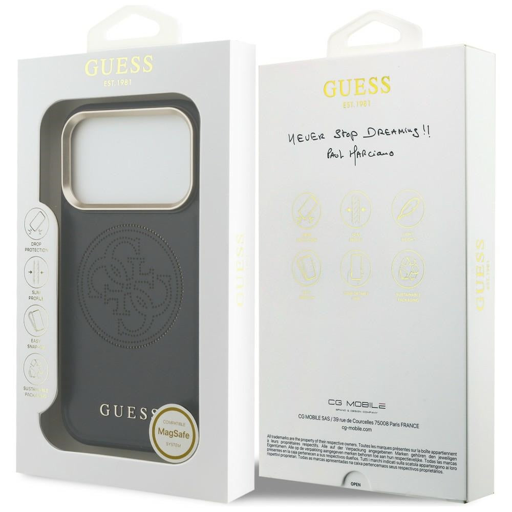 Guess Perforated 4G MagSafe case for iPhone 17 Pro Max - black_7