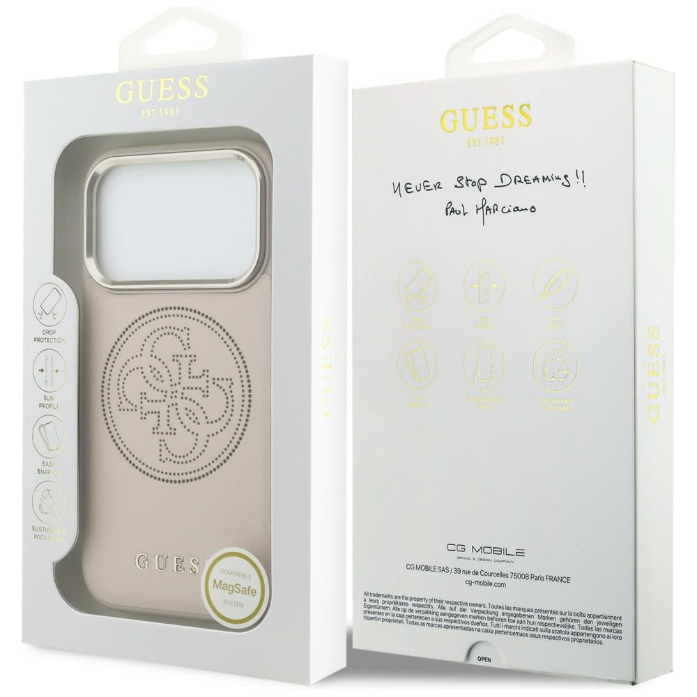 Guess Perforated 4G MagSafe Case for iPhone 17 Pro Max - Pink_7