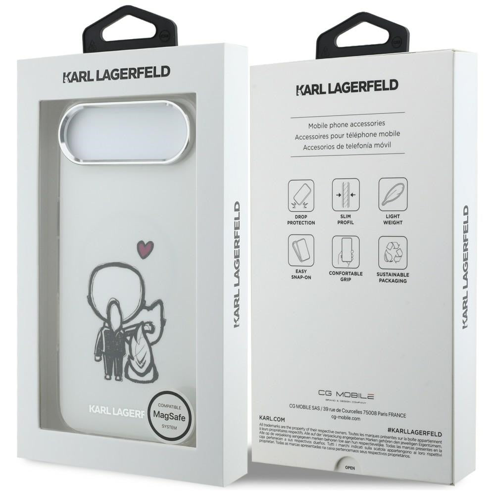 Karl Lagerfeld Karl & Choupette Back MagSafe Case for iPhone Air - Clear_7