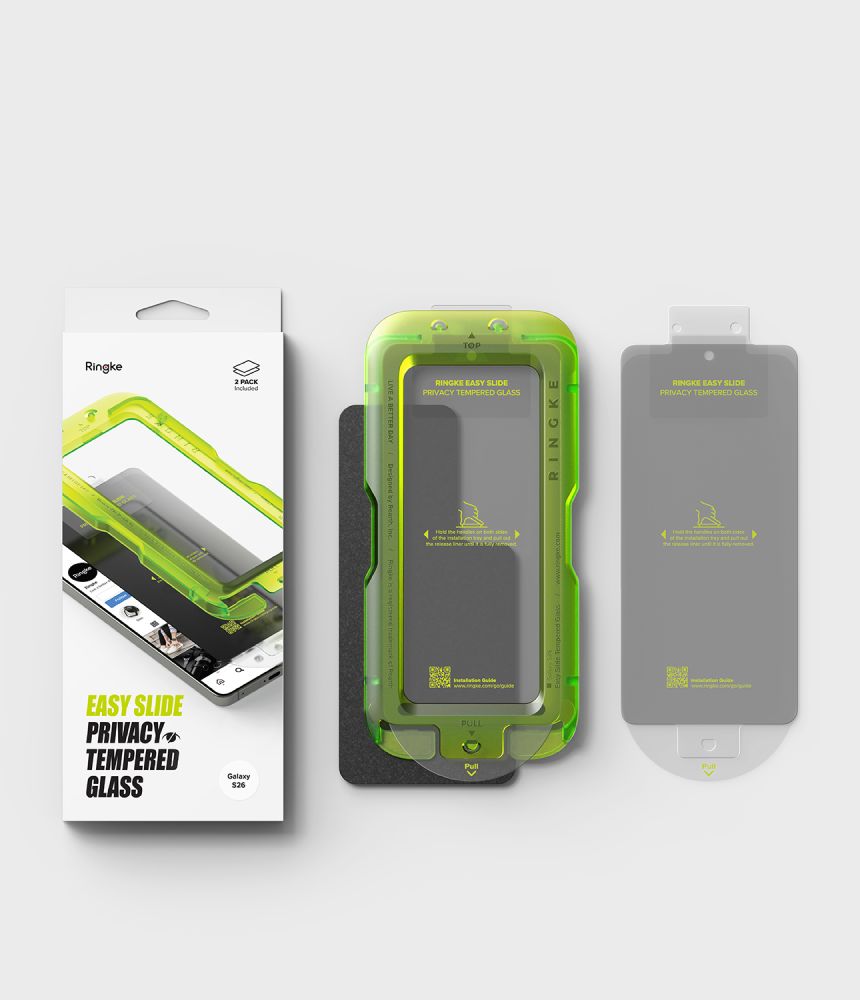 Ringke Easy Slide Privacy Tempered Glass 2-Pack for Samsung Galaxy S26_6