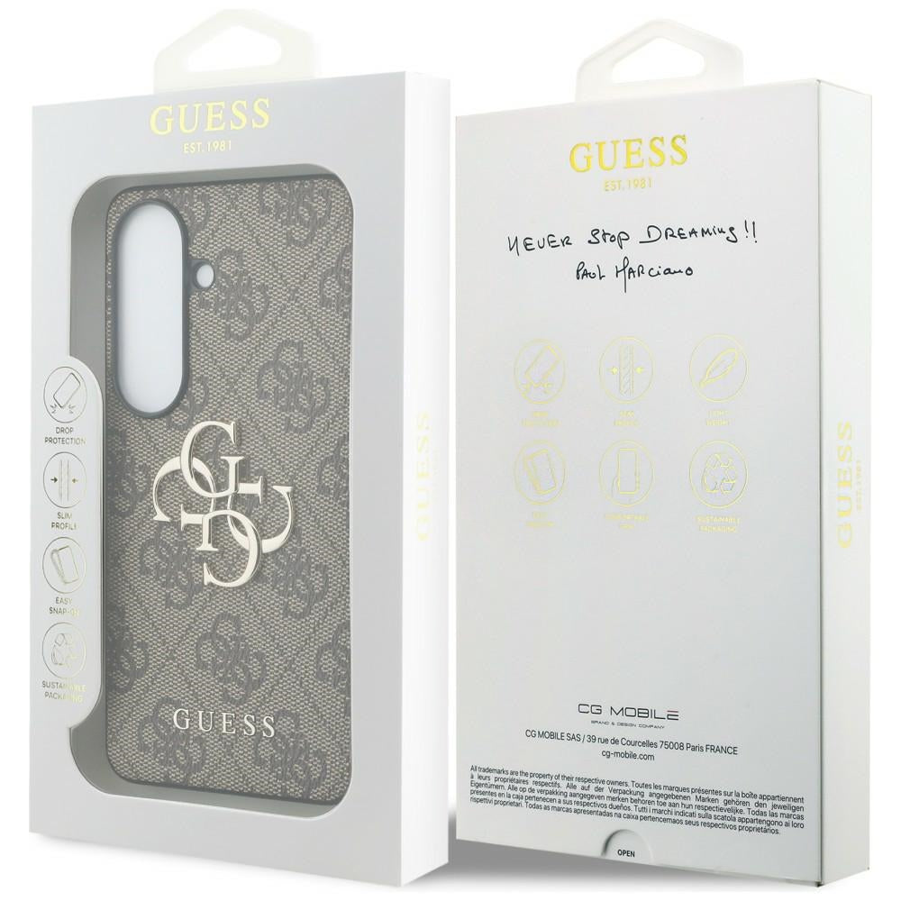 Guess 4G Big Metal Logo Case for Samsung Galaxy S26 - Brown_7