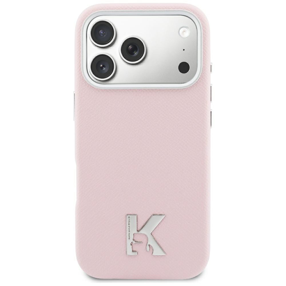 Karl Lagerfeld Karl Head Logo MagSafe Case for iPhone 17 - Pink_0