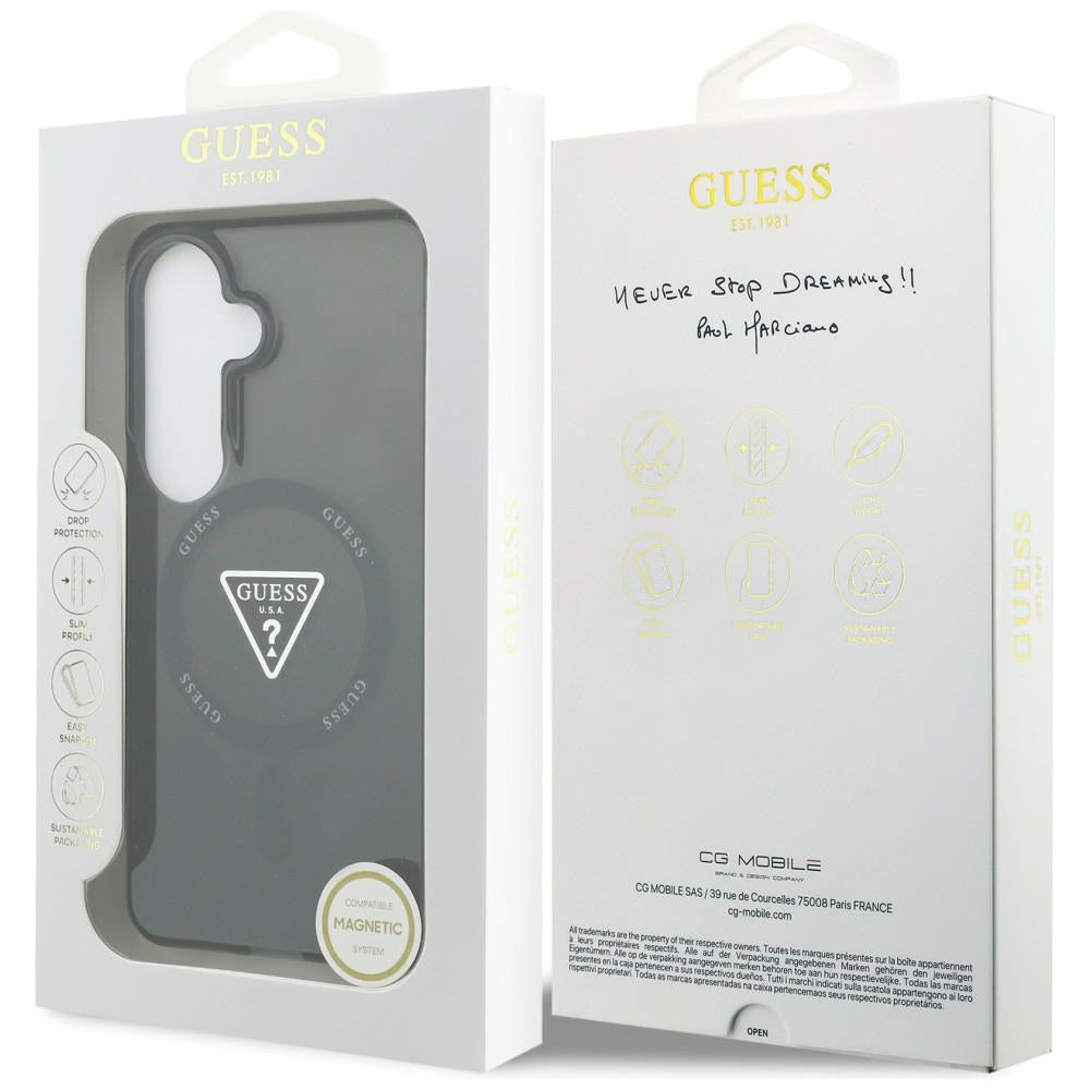 Guess IML Gradient Triangle MagSafe Case for Samsung Galaxy S26 - Black_7