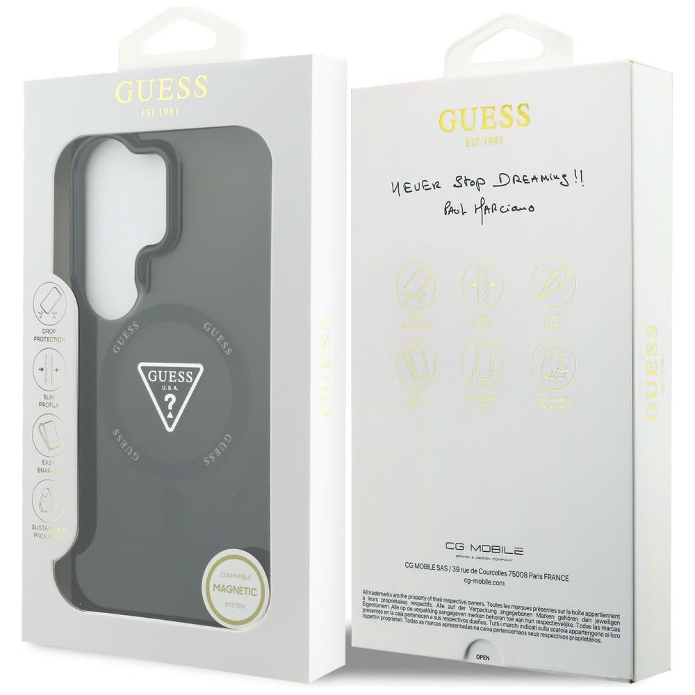 Guess IML Gradient Triangle MagSafe Case for Samsung Galaxy S26 Ultra - Black_7