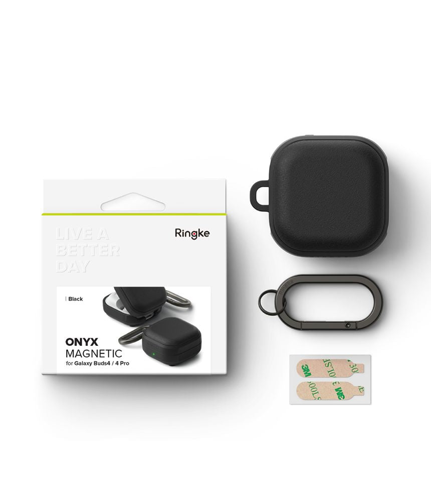 Ringke Onyx Magnetic Case for Samsung Galaxy Buds 4 / 4 Pro - Black_6
