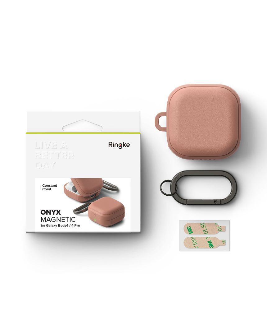 Ringke Onyx Magnetic Case for Samsung Galaxy Buds 4 / 4 Pro - Pink_6