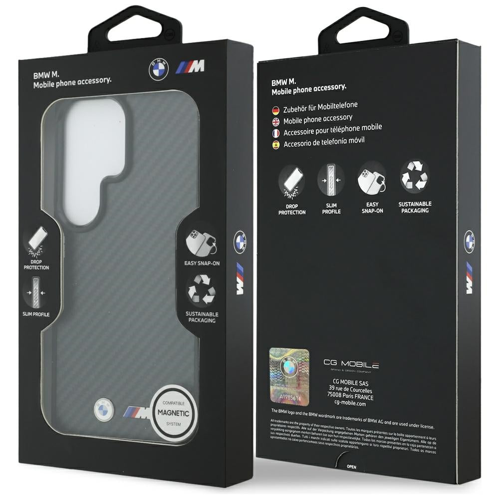BMW M Kevlar Logo MagSafe Case for Samsung Galaxy S26 Ultra - Black_7