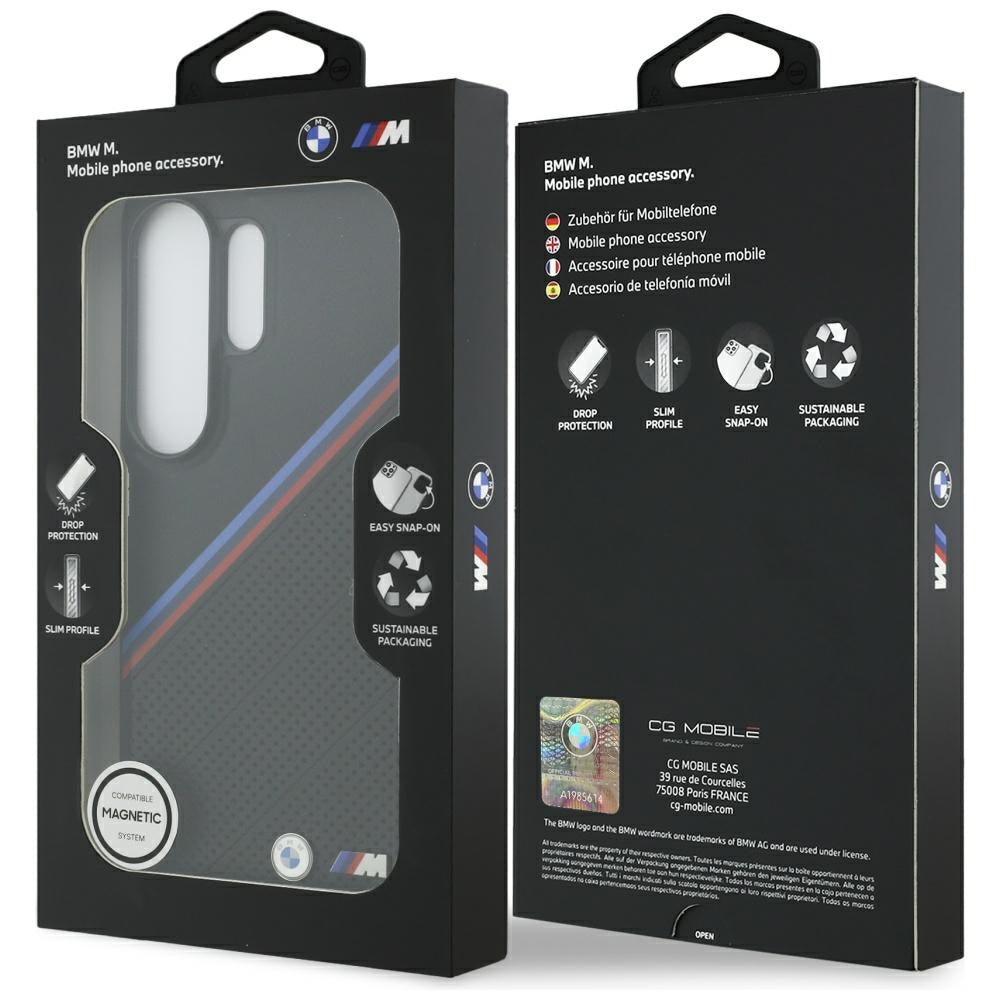 BMW Tricolor Metal Logo MagSafe Case for Samsung Galaxy S26 Ultra - Black_7