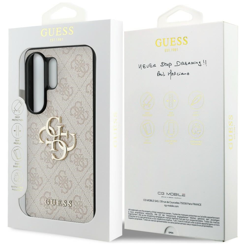 Guess 4G Big Metal Logo Case for Samsung Galaxy S26 Ultra - Pink_7