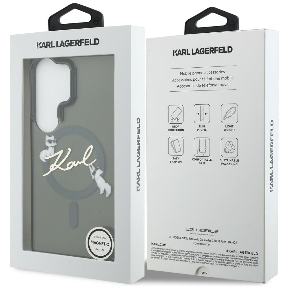 Karl Lagerfeld IML KC Script MagSafe Case for Samsung Galaxy S26 Ultra - Black_7