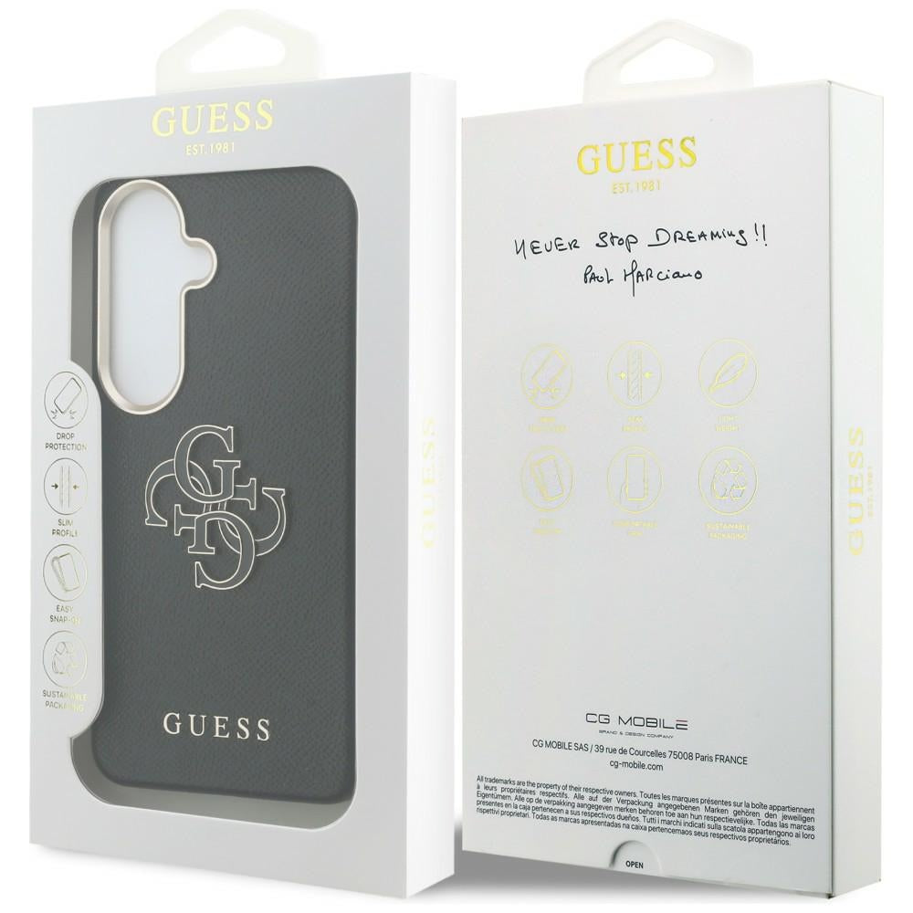 Etui Guess Grained Big 4G Metal Logo na Samsung Galaxy S26 - czarne_7