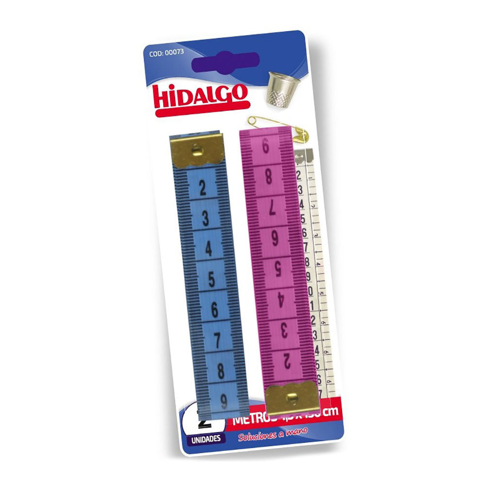 BlÃster 2 fitas métricas de costura 150cm hidalgo_0
