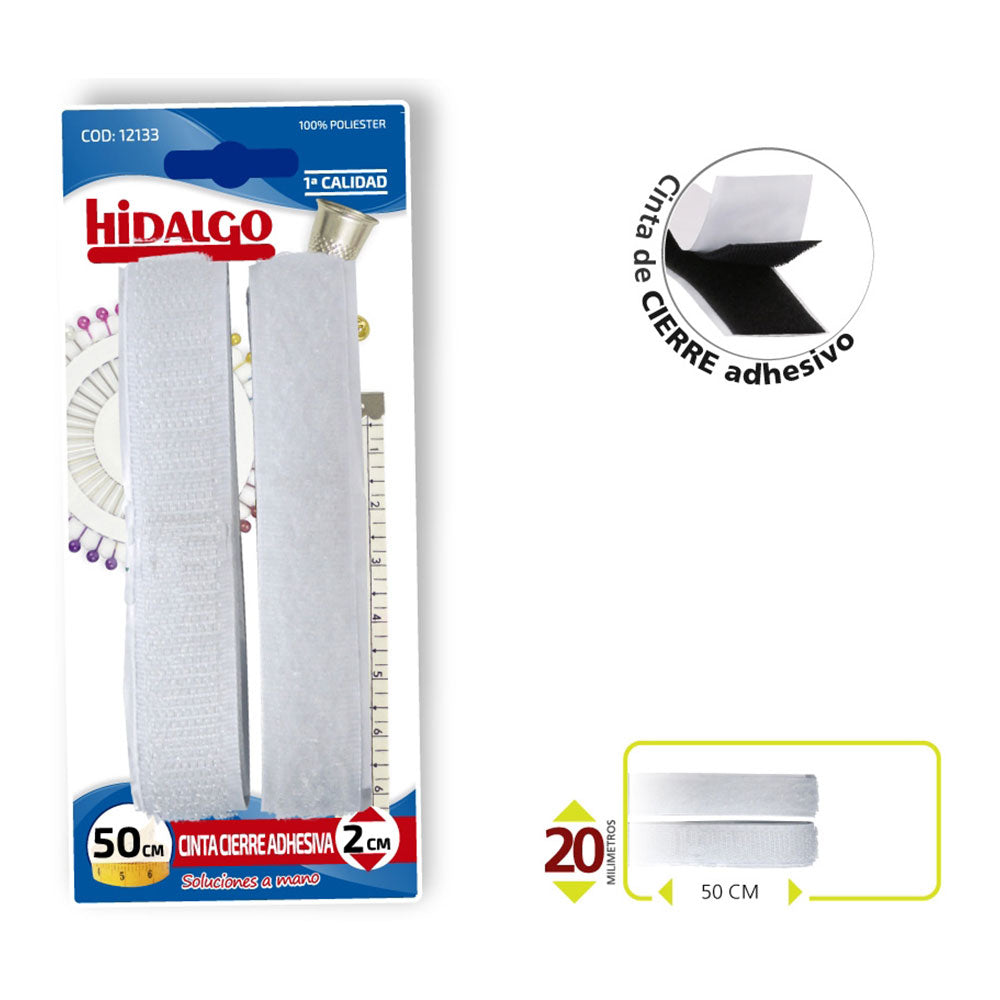 BlÃster fecho adesivo 2x50 cm branco hidalgo_0