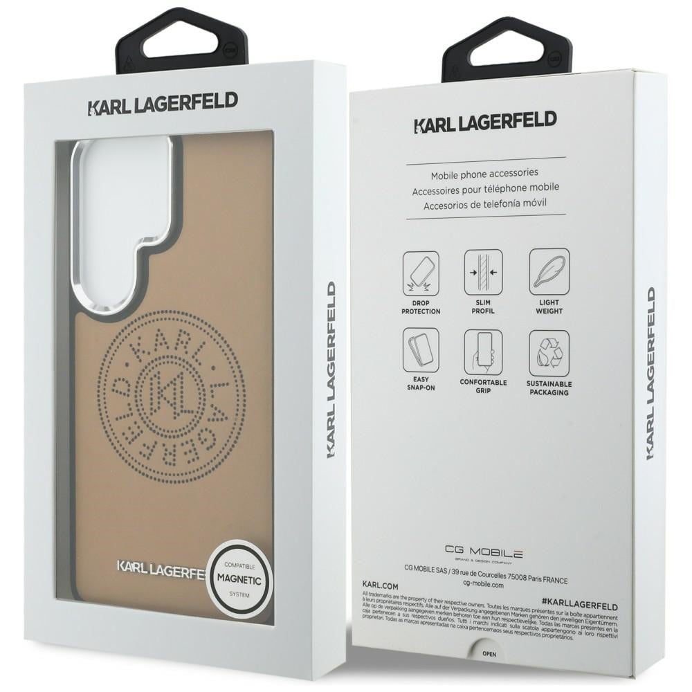 Karl Lagerfeld Perforated KL MagSafe Case for Samsung Galaxy S26 Ultra - Brown_7