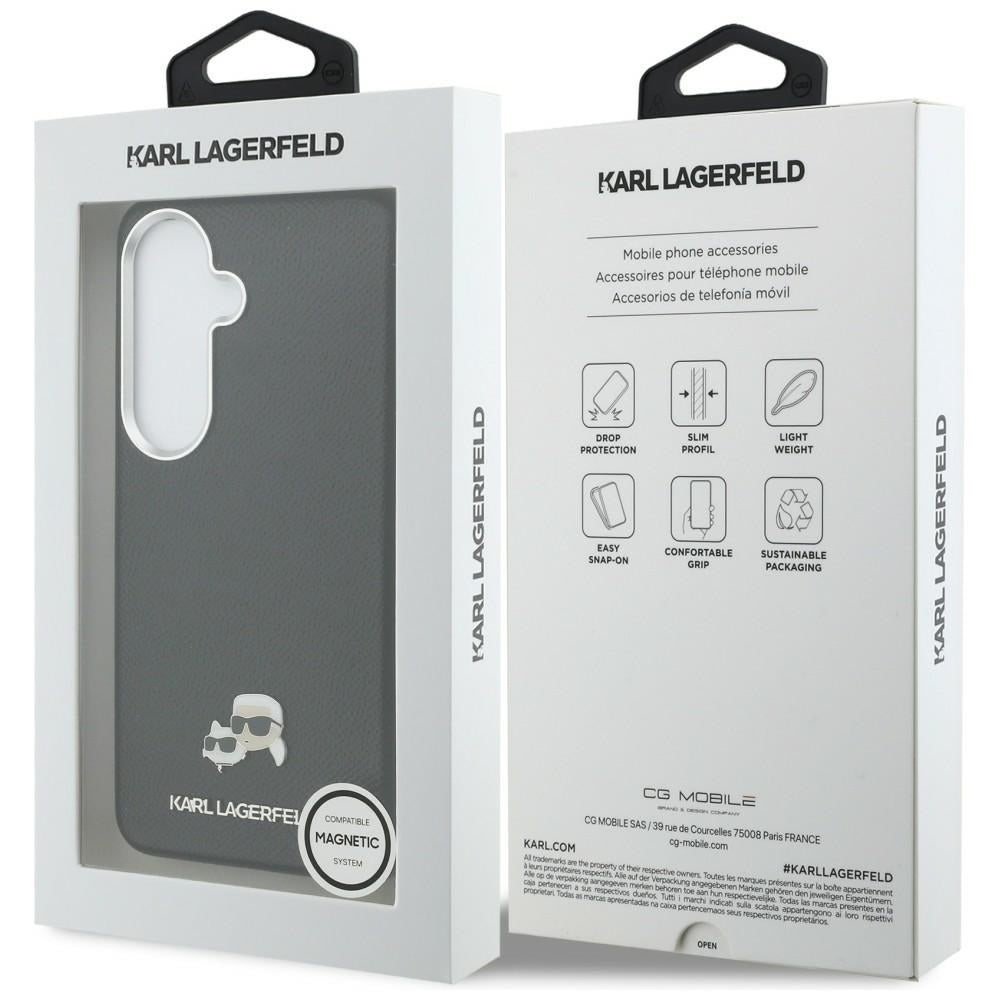 Etui Karl Lagerfeld Saffiano KC Metal Logo MagSafe do Samsung Galaxy S26 czarny_7