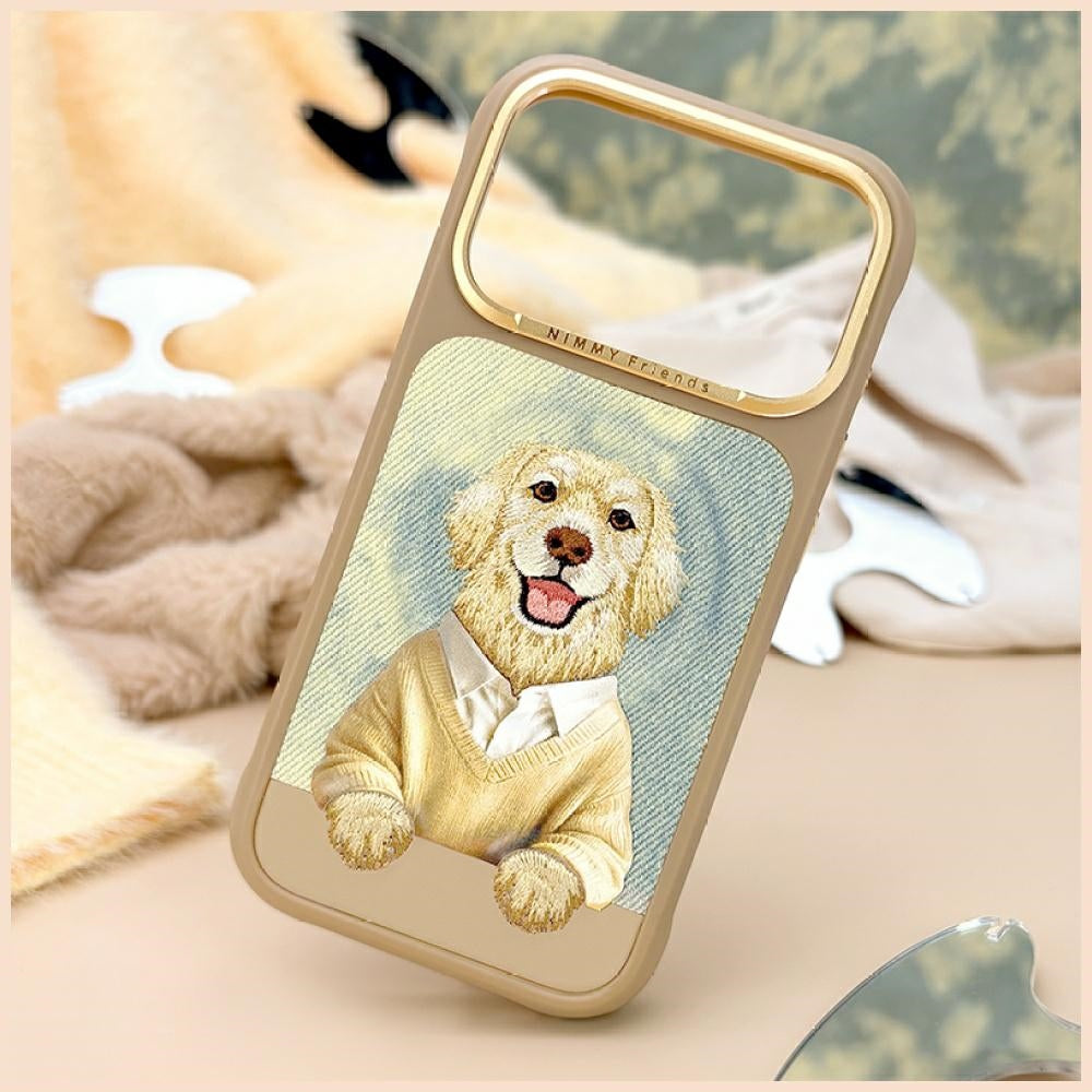 Nimmy Gentle Pets Series Dog MagSafe case for iPhone 17 Pro - brown_7