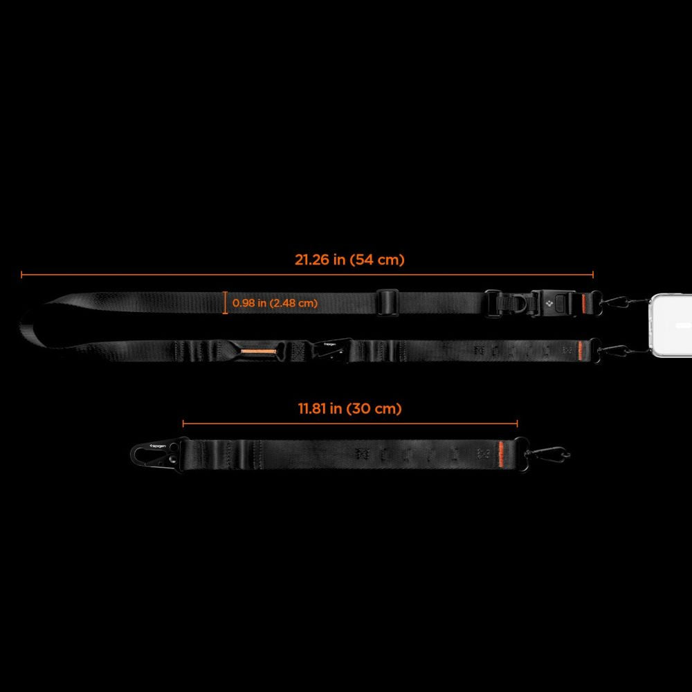 Spigen DA30M Stap Crossbody Phone Lanyard - Black_15