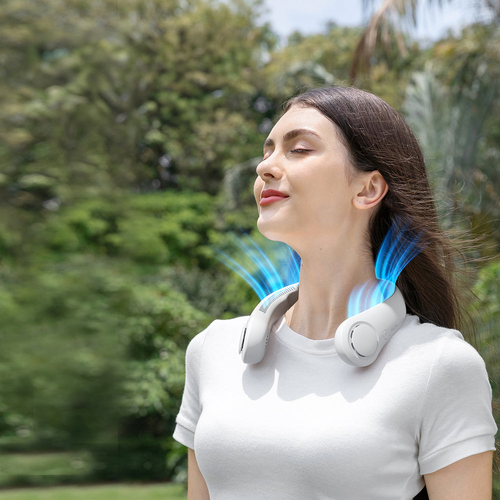Jisulife Neck Fan 3 4000mAh Portable Neck Fan - Gray_9
