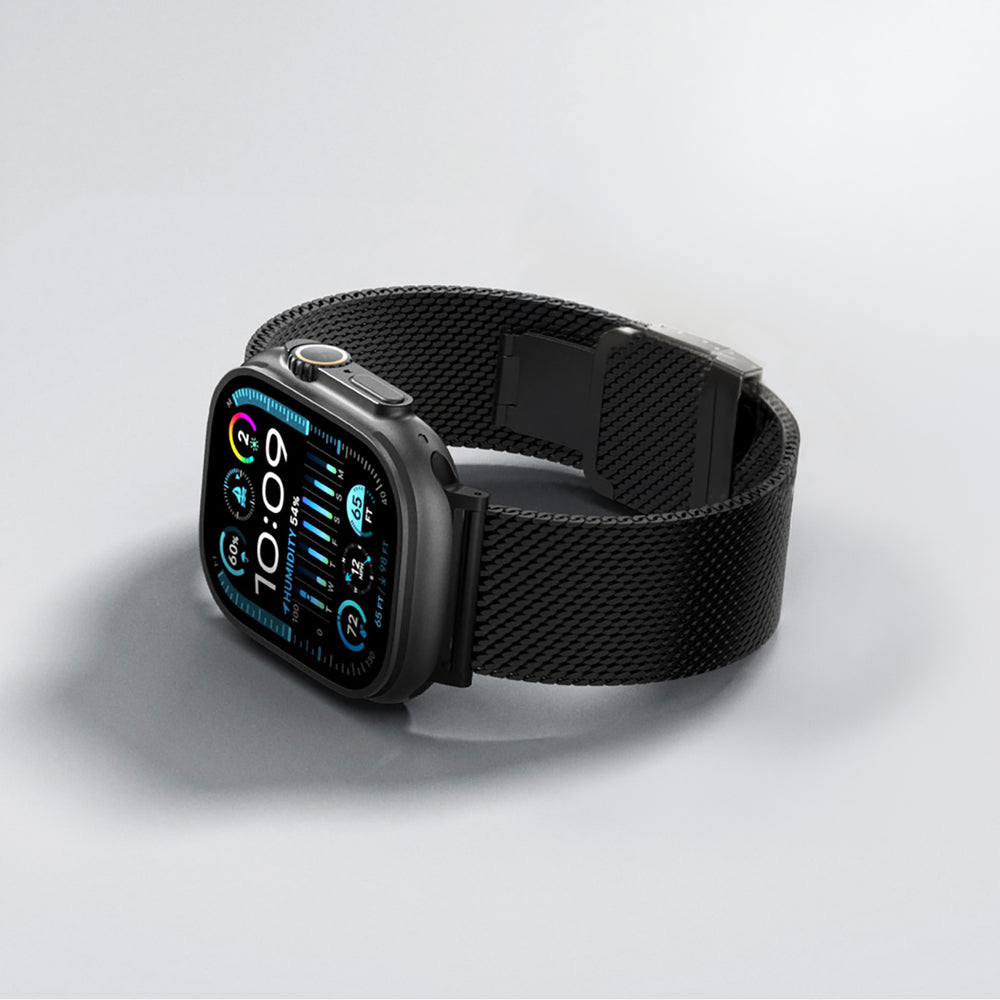 AmazingThing Titan Premium Metal Band for AppleWatch 38/40/41/42/44/45/46/49 mm - Black_4